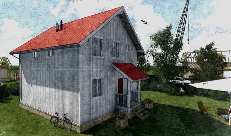 Каркасный дом Ямуга-115