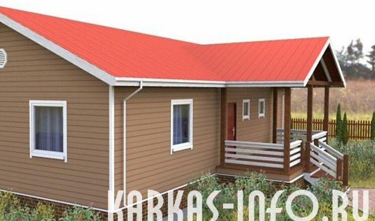 Каркасный дом пинега 102