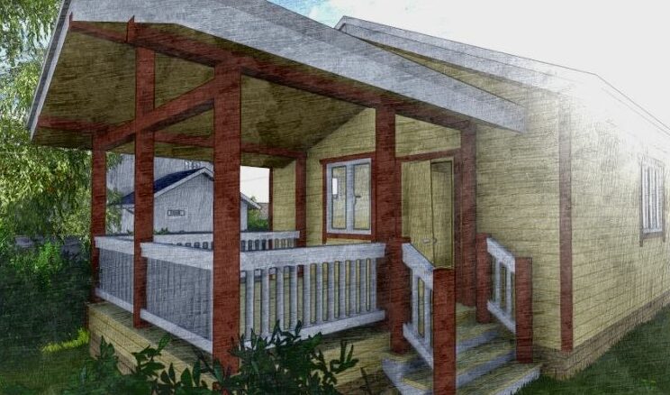 Каркасный дом Юта 40